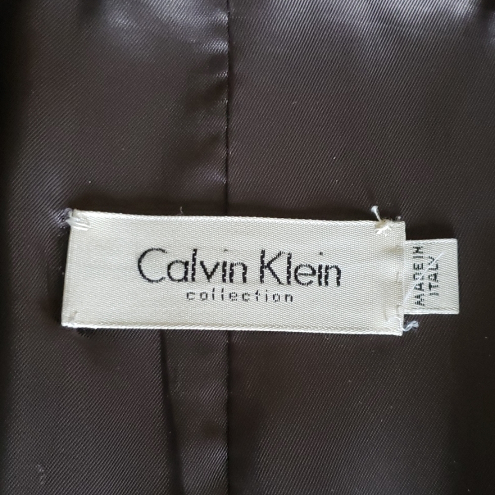 ๐ฅ2/HP๐ฅ on hold not for sale ๐ญCalvin Klein collection gray lamb skin coat, sz S - Picture 4 of 8